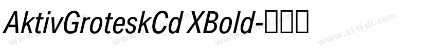 AktivGroteskCd XBold字体转换